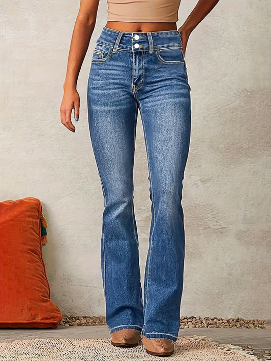 Dominique™ | High-Waisted Flared Jeans